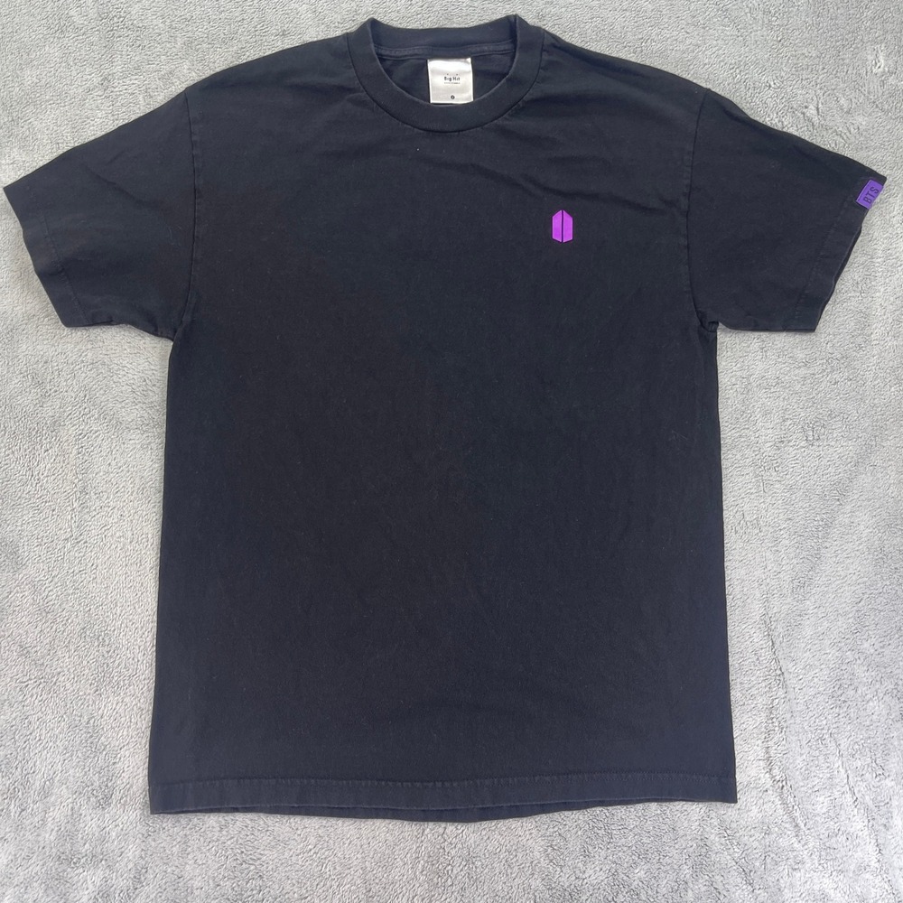 BTS T-Shirt Men Size 2 L Black Beyond The Scene Big Hit Kpop Graphic Tee